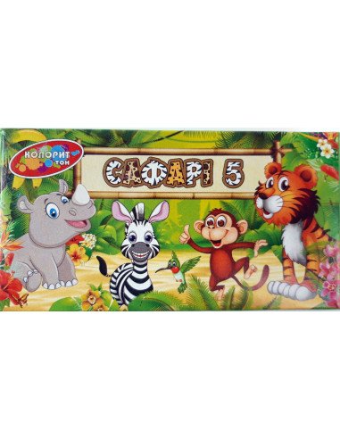 Пластилін 5 кол. 90 гр "Колорит"