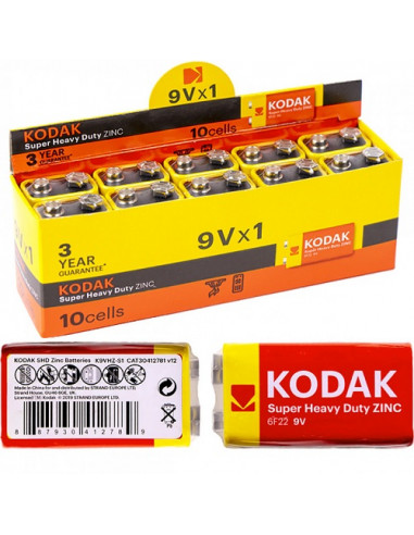 Батарейка KODAK EXTRA HEAVY DUTY 6F22