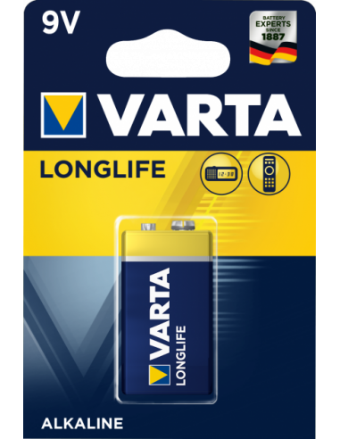 Батарейка VARTA LONGLIFE 6LR61 bl