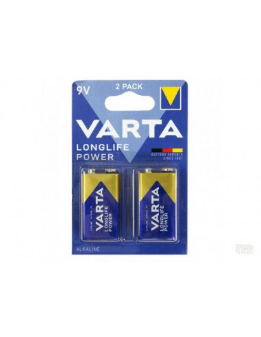 Батарейка VARTA LONGLIFE Power 6LR61 bl