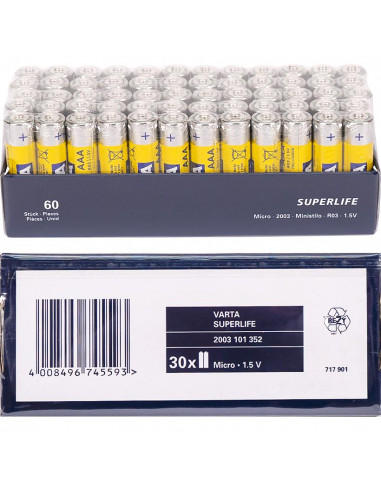 Батарейка VARTA SUPERLIFE R03 (AАA)