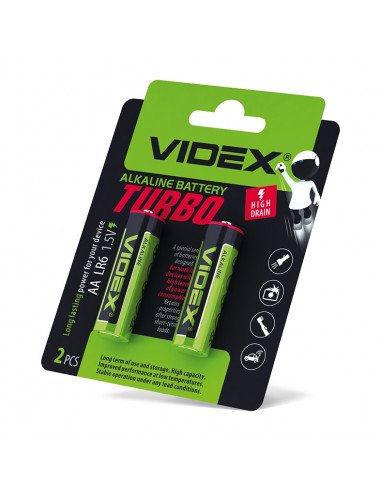 Батарейка VIDEX TURBO LR6 bl2