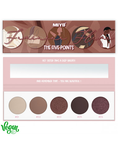 MIYO Палетка теней для век Five point
