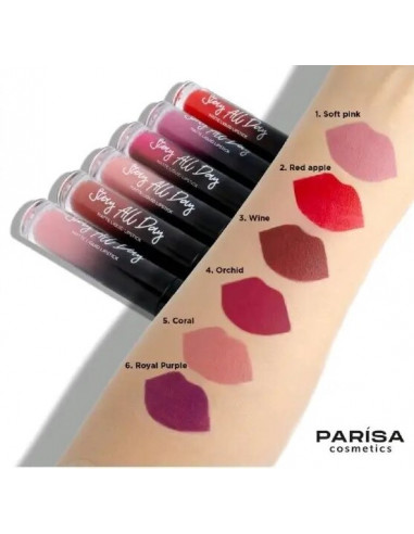 Parisa Cosmetics Рідка матова помада...