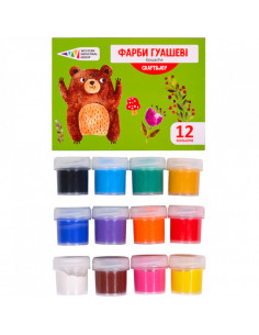 Гуаш12 кольорів...