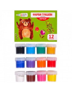 Гуаш12 кольорів...
